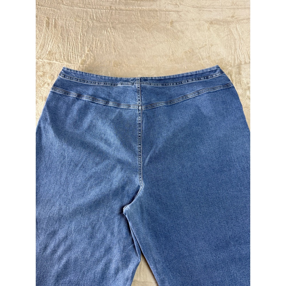 Liz Claiborne Jeans 20W Villager Sport Woman‎ Blue Ankle pants Stretch Straight - Picture 12 of 16